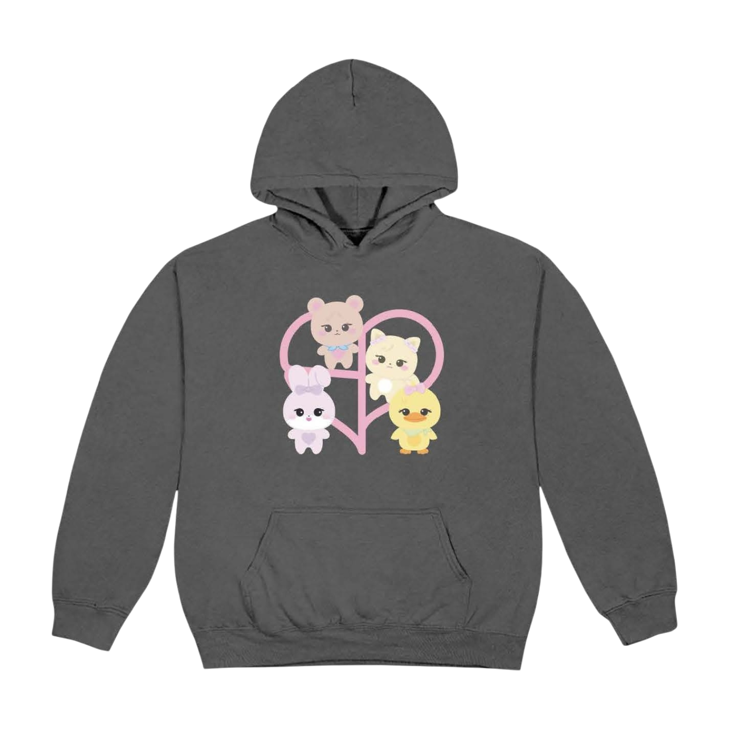BLACKPINK Character Pullover Hoodie_Grey – BLACKPINK OFFICIAL