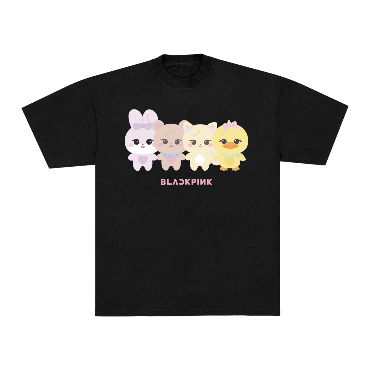 BLACKPINK Character Tee_Black – BLACKPINK OFFICIAL STORE (NA)