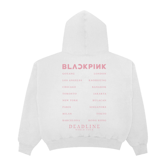 BLACKPINK Foil Zip Hoodie White
