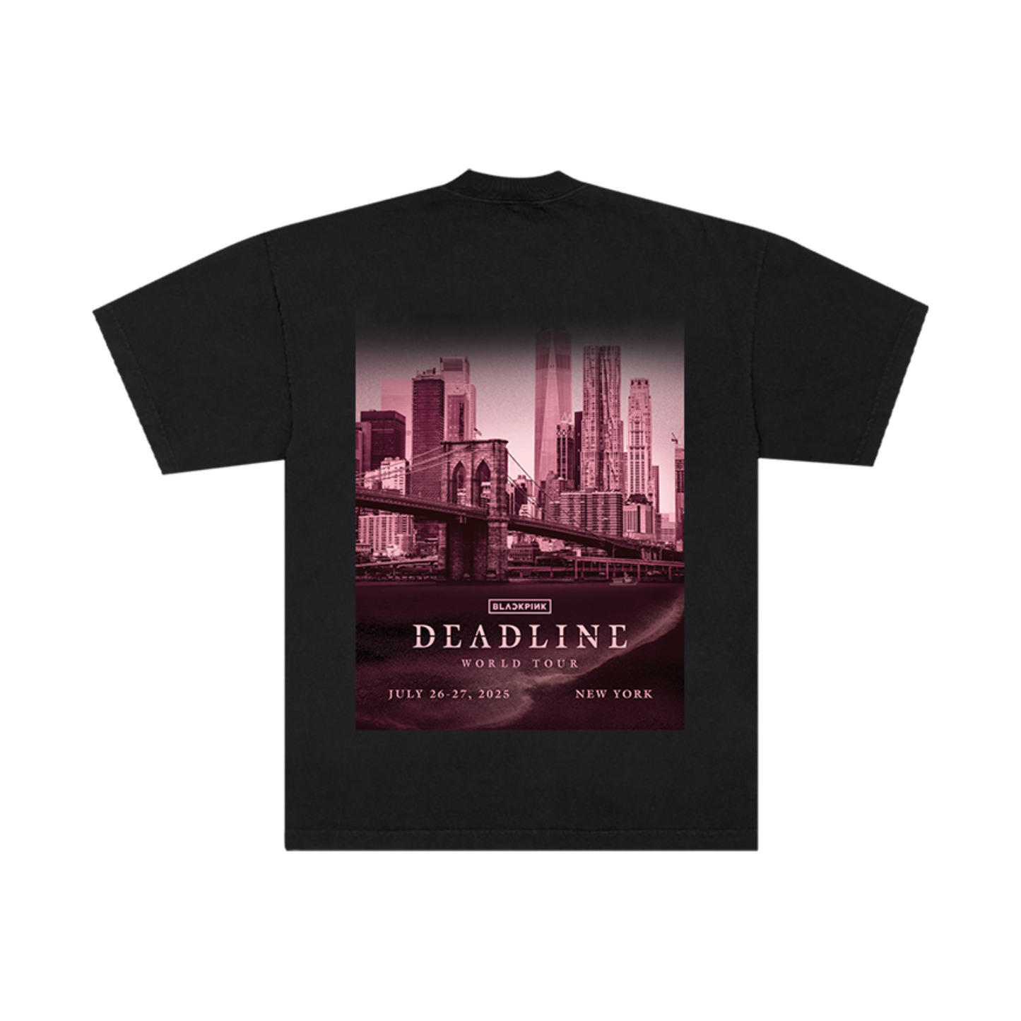 BLACKPINK DEADLINEロゴ Tシャツ S クロップドTシャツ -DEADLINE LOGO-（BLACK） – YGEX OFFICIAL SHOP