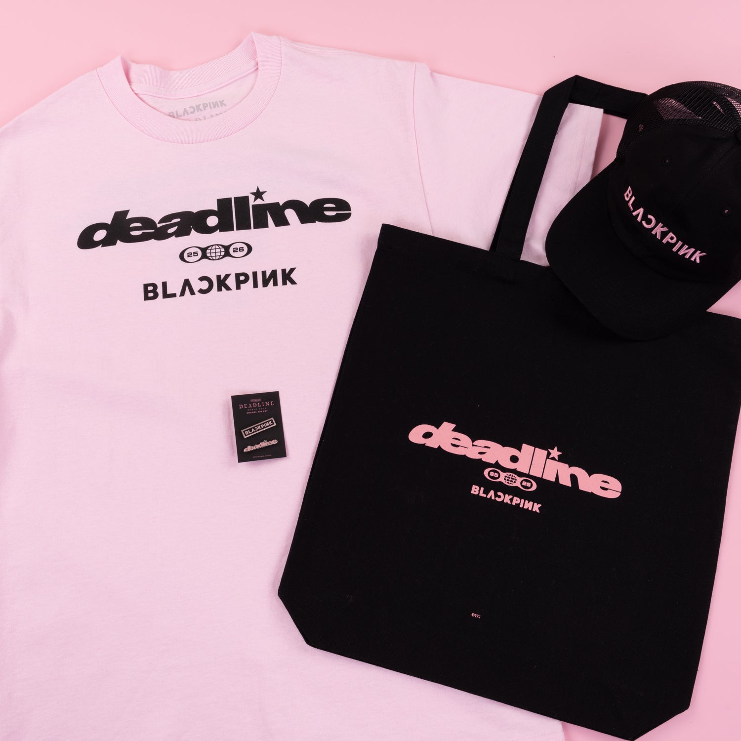BLACKPINK deadline ソウルコン ラウンド ロゴ Tシャツ L BLACKPINK deadline ソウルコン ラウンド ロゴ Tシャツ L