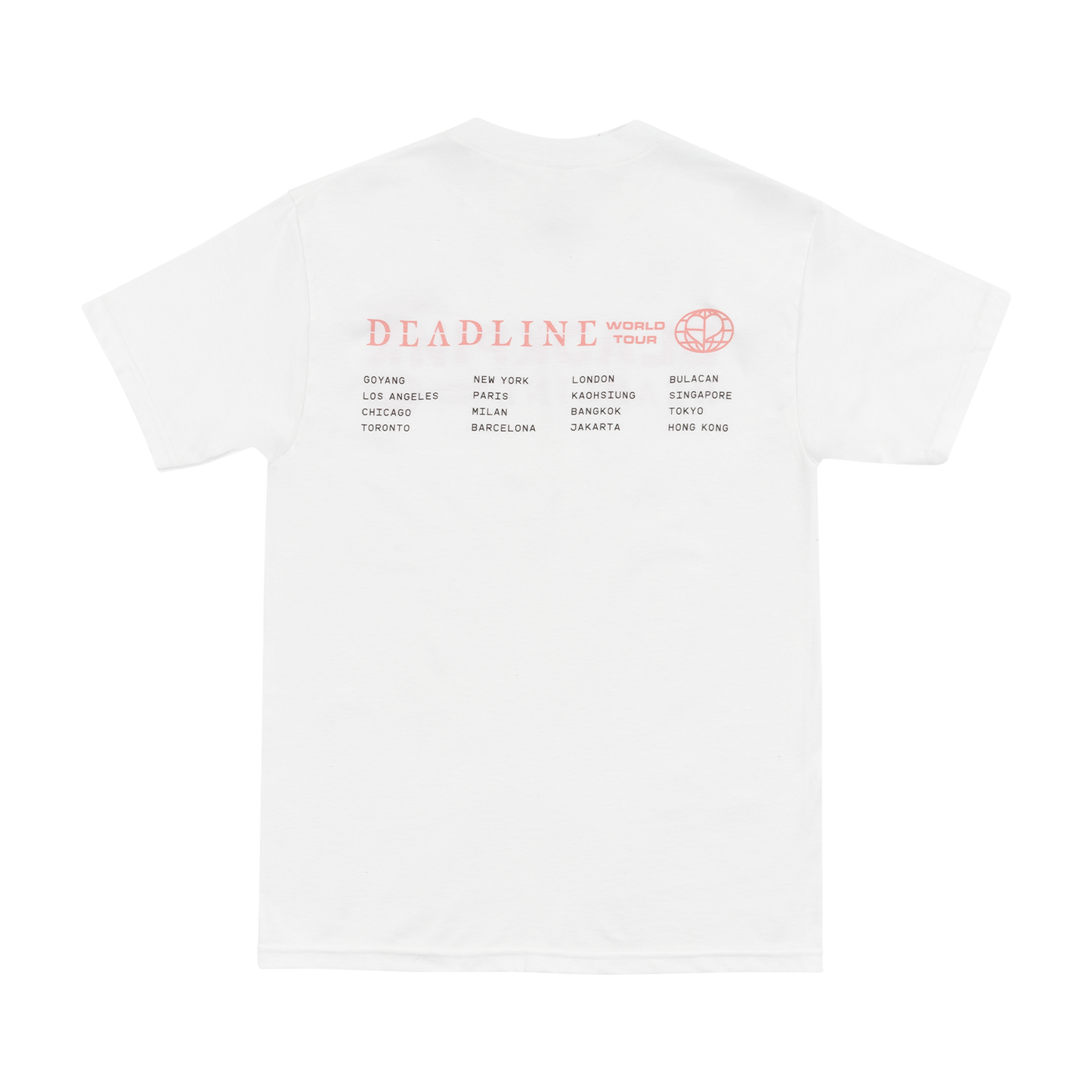 BLACKPINK DEADLINE WORLD TOUR Tシャツ Tシャツ -DEADLINE LOGO-（WHITE） – YGEX OFFICIAL SHOP