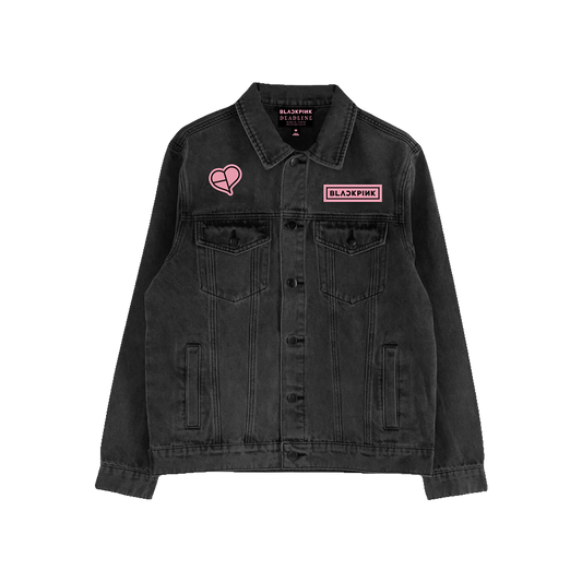 BLACKPINK Denim Jacket Dark Grey
